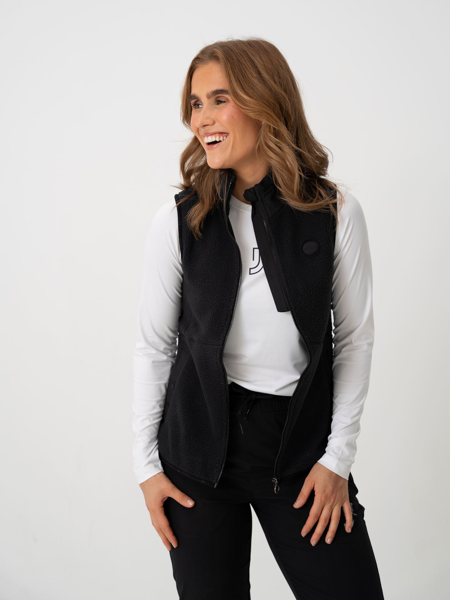 Johaug Fusion Pile Vest Black