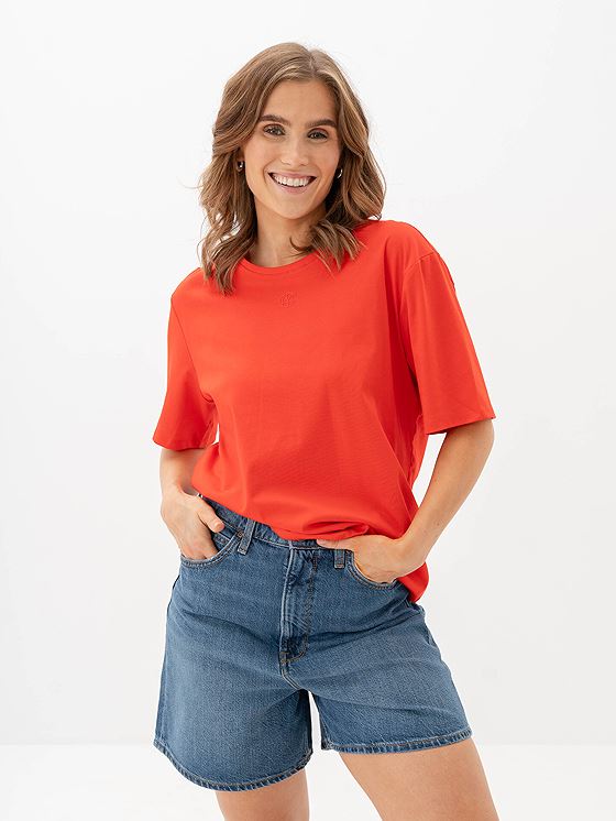 MSCH Copenhagen Melea Icon Tee Flame Scarlet