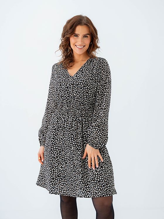 MSCH Copenhagen Zeida Rhian Short Dress Black Flower