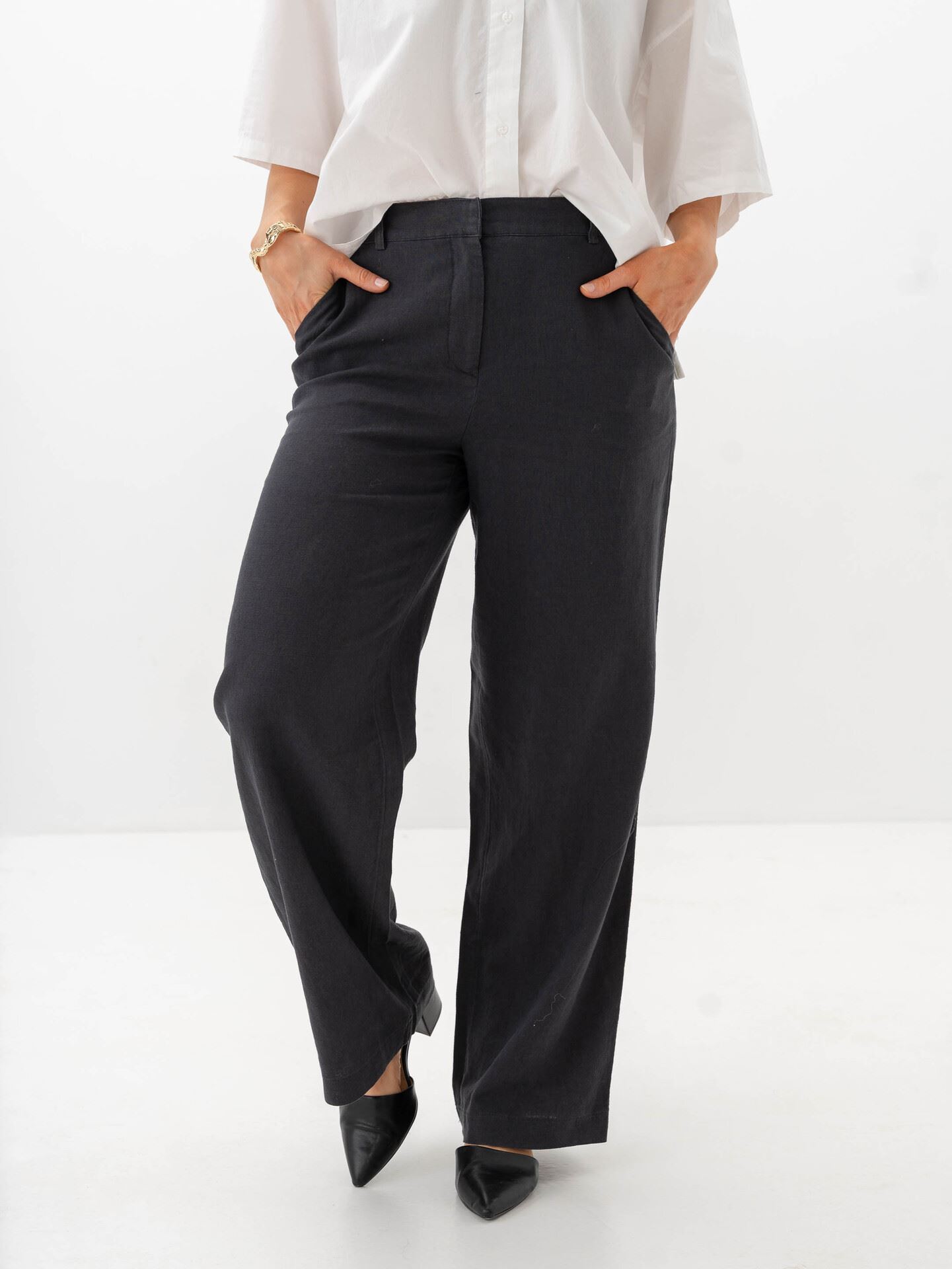 MSCH Copenhagen Pennie Ginia High Waist Pants Phantom