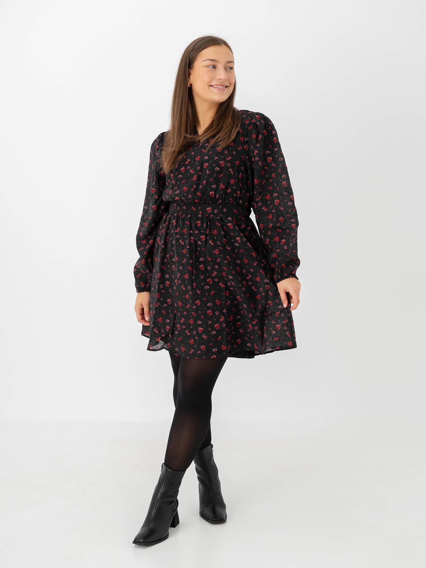 MSCH Copenhagen Nancy Dress Syrah Flower