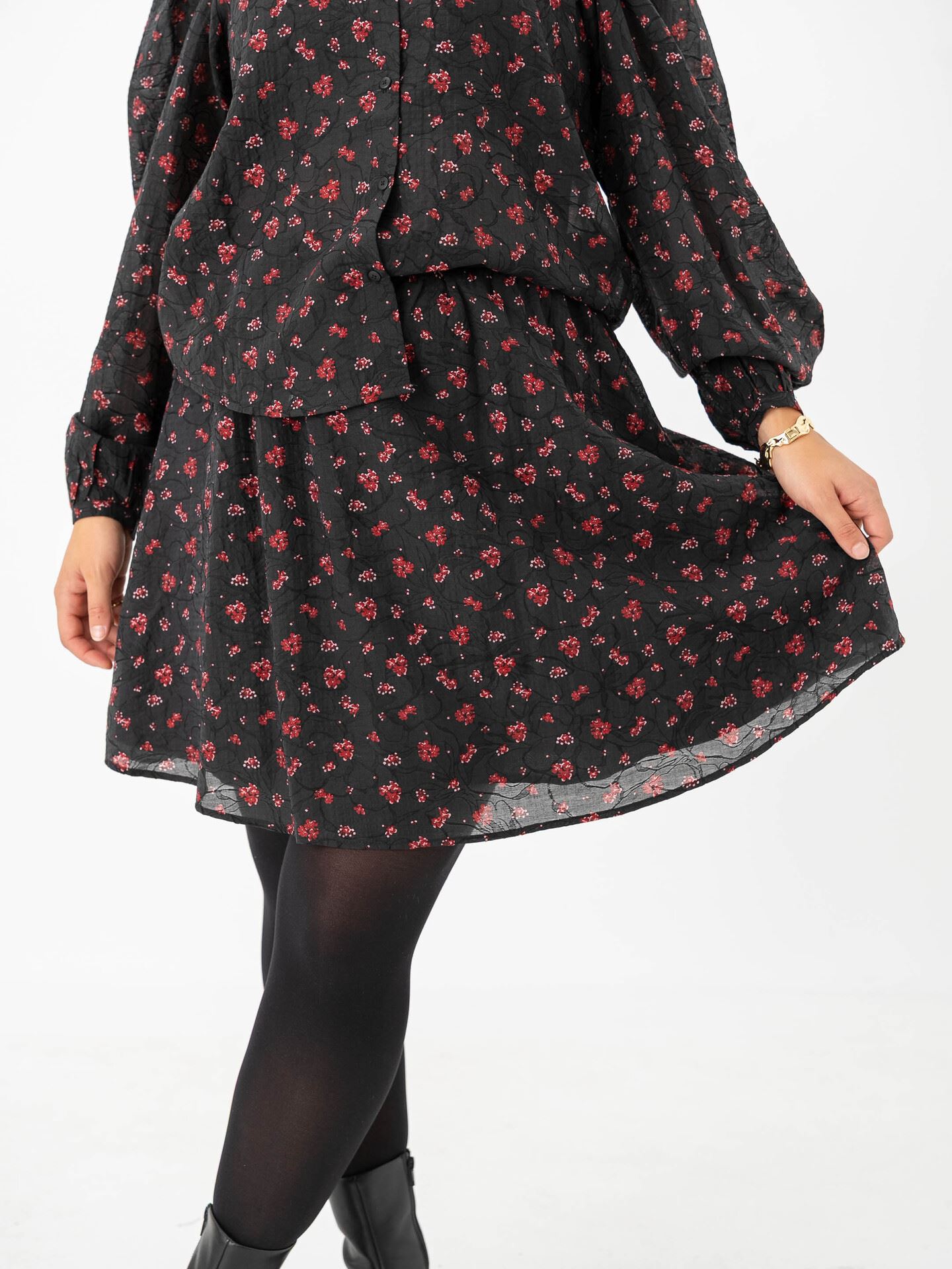MSCH Copenhagen Nancy Skirt Syrah Flower