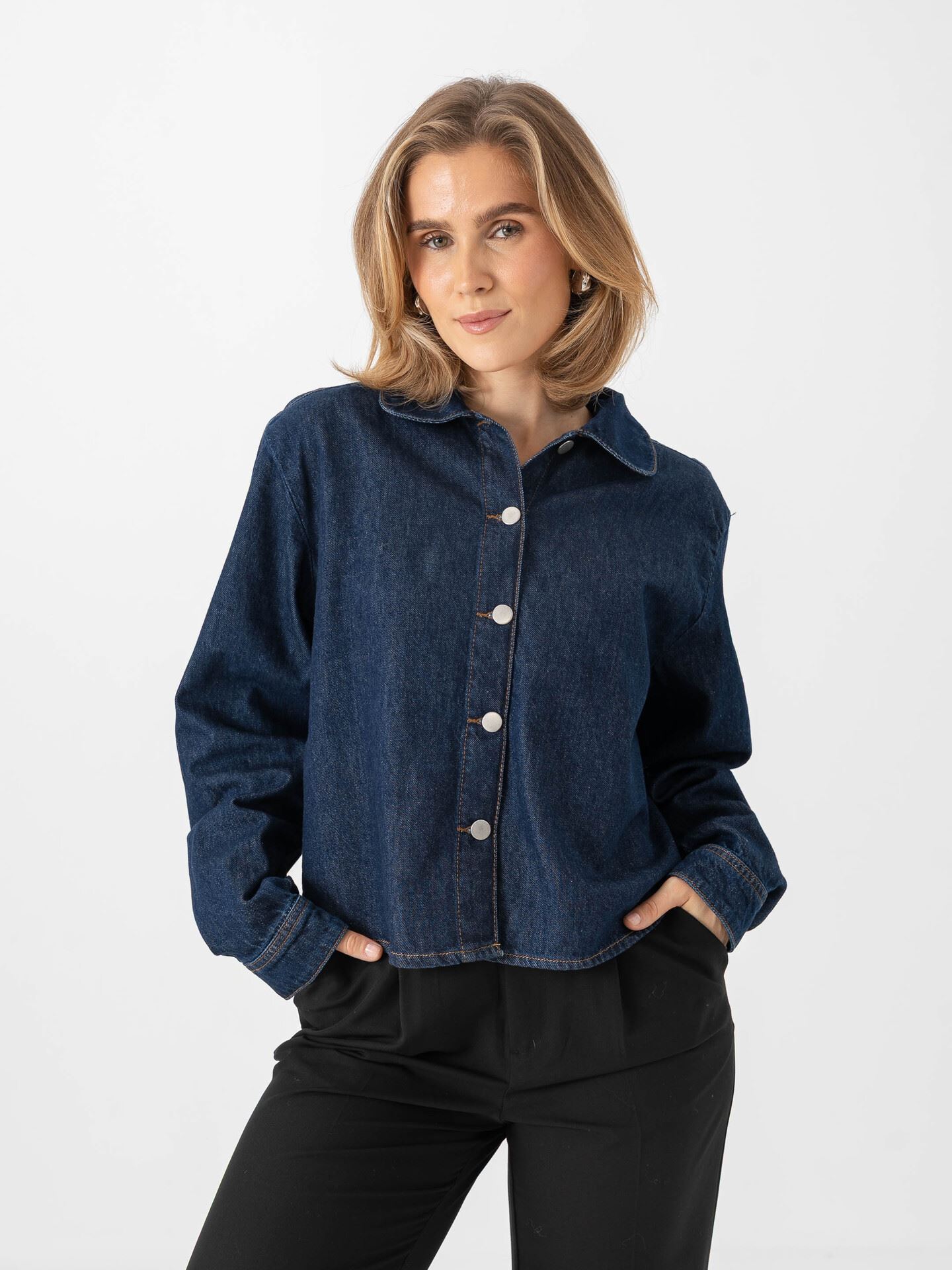 MSCH Copenhagen Adna Alena Shirt Dark Blue Wash