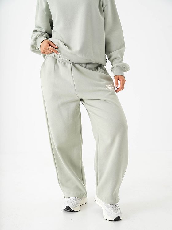 New Balance Linear Heritage Fleece Barrel Leg Pant Grønn