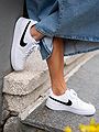 Nike Court Vision Low Next Nature Hvit/Hvit/Svart