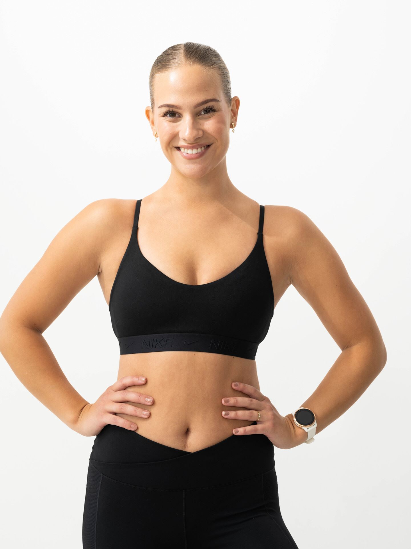 Nike Indy Dri-Fit Light-Support Padded Bra Black