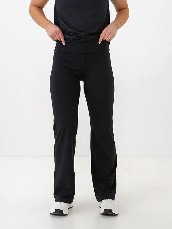 Nike One Dri-Fit High-Waisted Fold-Over Pant Black