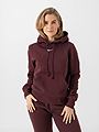 Nike Pheonix Fleece Standard Pullover Hoodie Burgundy Crush / Sail