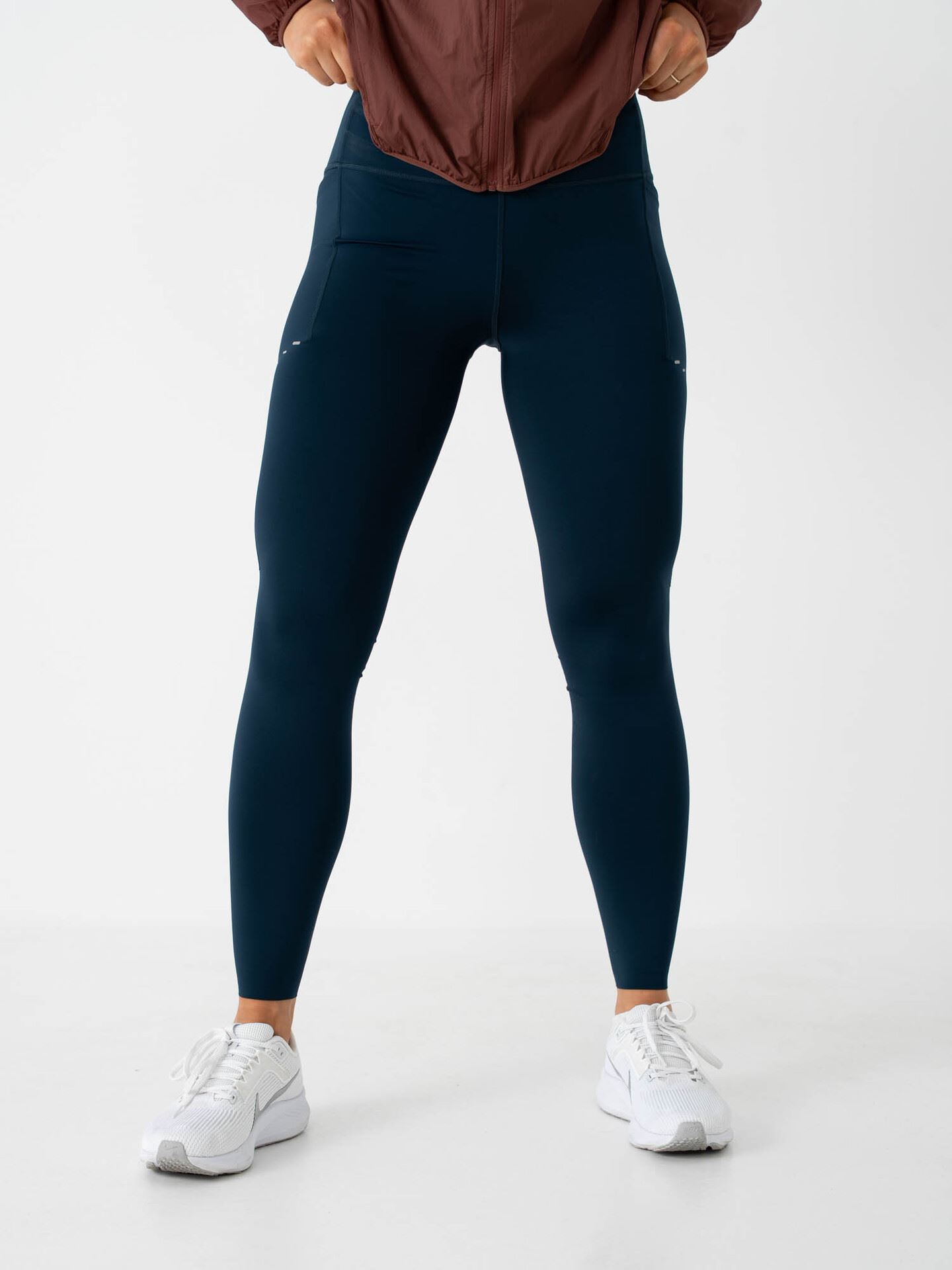 Nike Swift Dri-Fit High-Rise 7/8 Running Tights Armory Navy / Reflective Silver