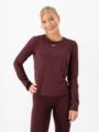 Nike One Classic Dri-Fit Long Sleeve Burgundy Crush / White