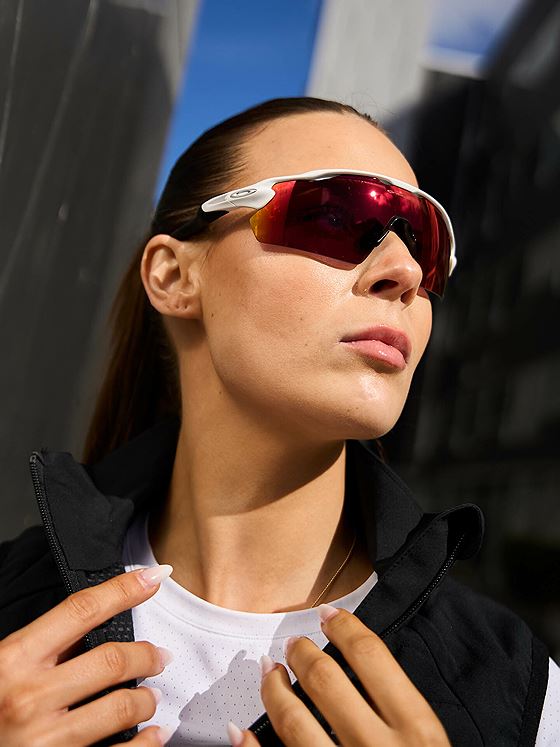 Oakley Radar EV Pitch Prizm Field Brilleglass, Polished White Innfatning