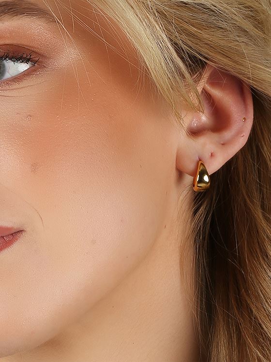 Snö Of Sweden Honey Drop Ring Ear 12mm Gull