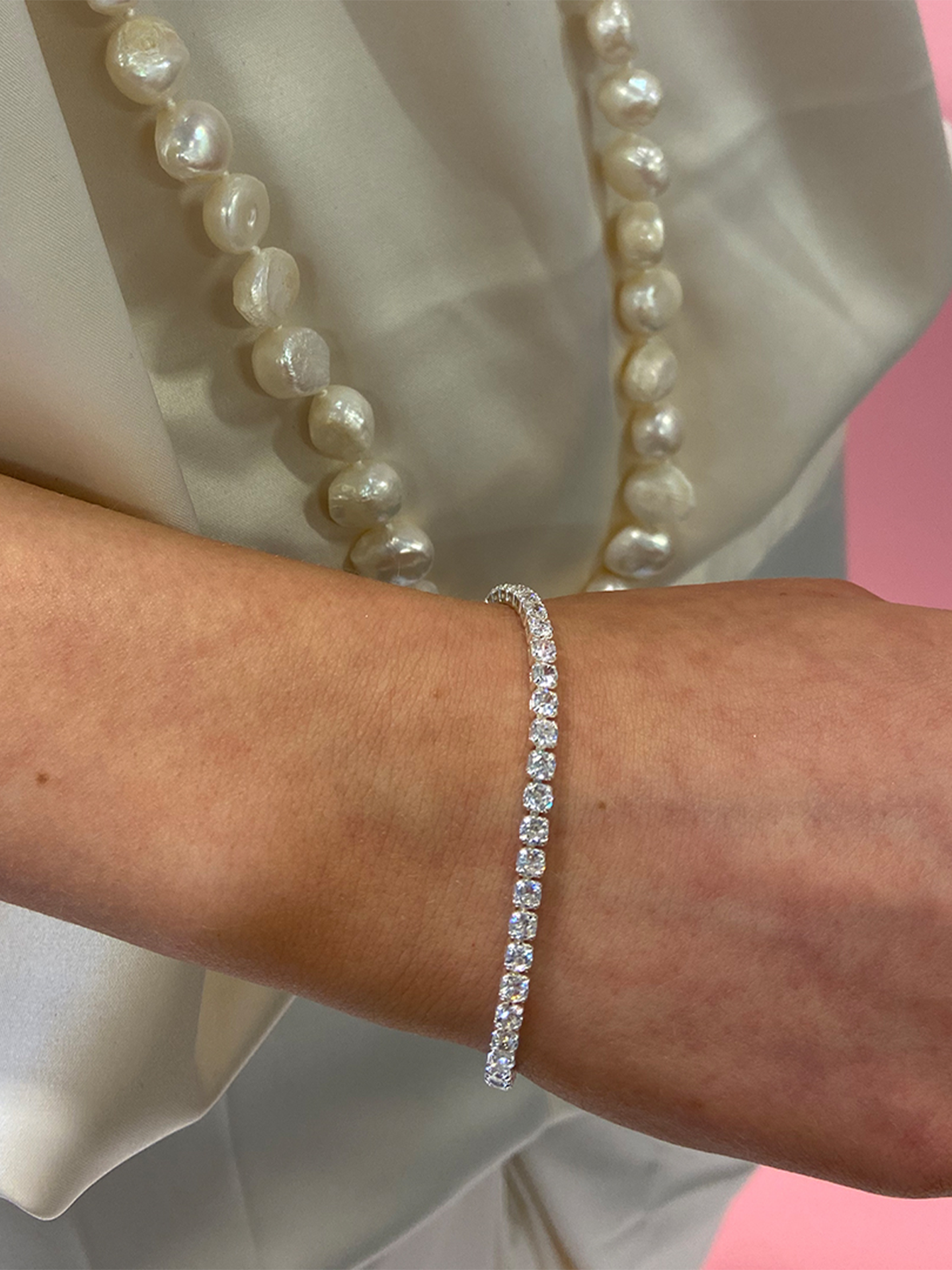 Snö Of Sweden Siri Stone Bracelet Sølv