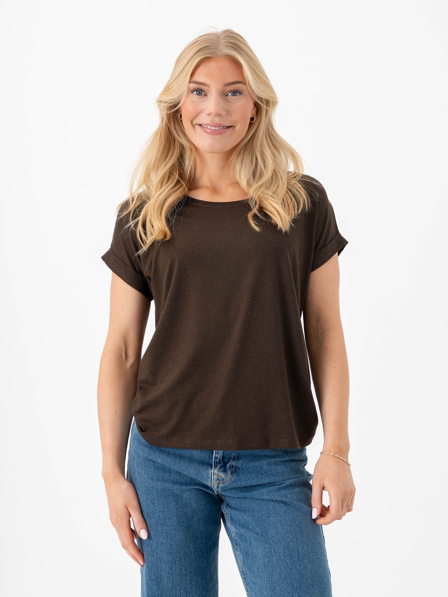 Only Moster Short Sleeve O-Neck Top Demitasse