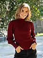 Only Katia Long Sleeve Highneck Pullover Knit Cabernet W. Melange