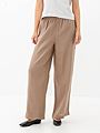 Only Tokyo Life High Waist Linen Blend Pant Brindle
