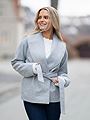 Only Augusta Life Short Coat Light Grey Melange