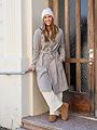 Only Alvilda Life Wrap Coat Simply Taupe Melange