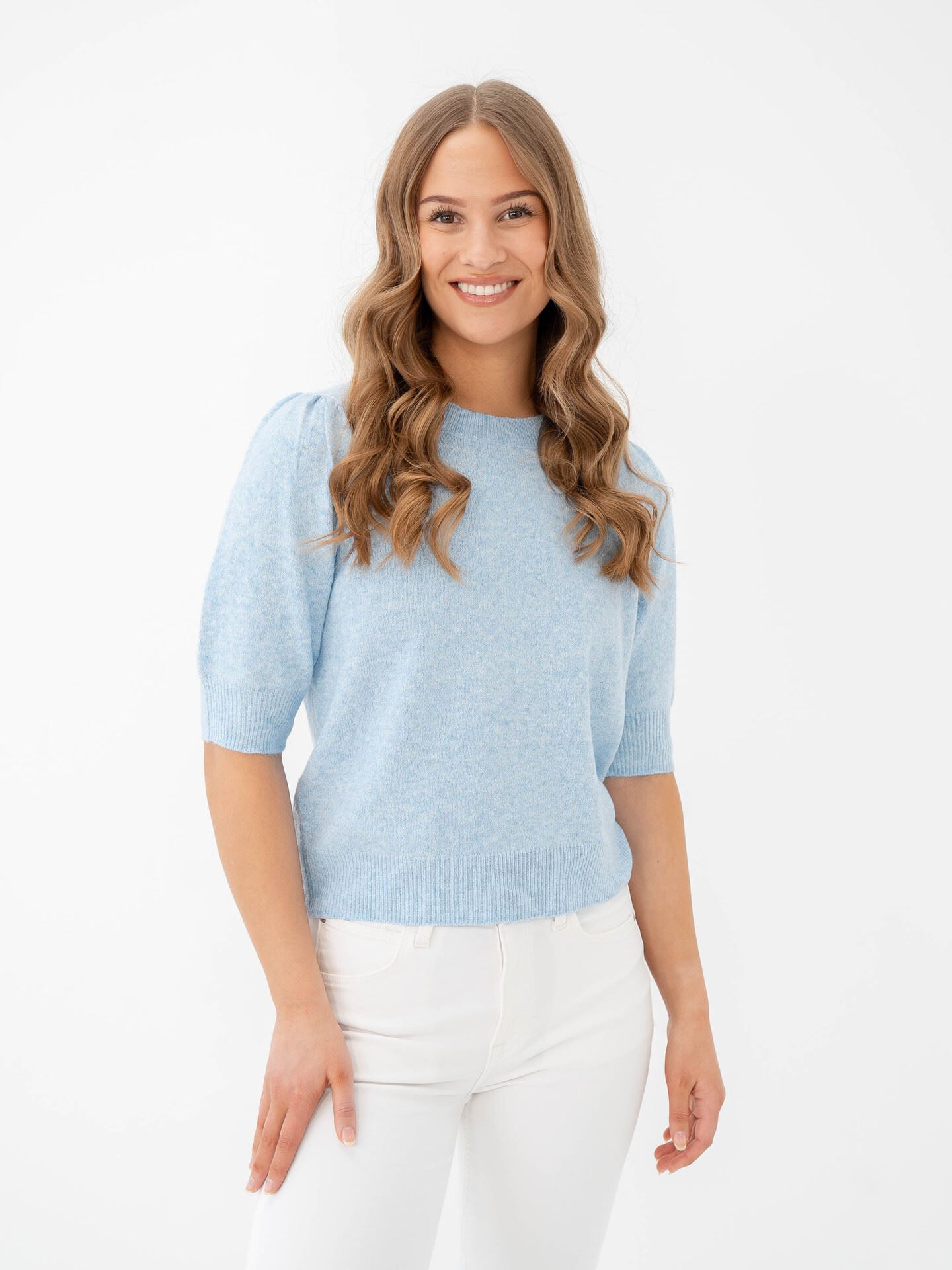 Only Rica Life 2/4 Pullover Knit Little Boy Blue Melange