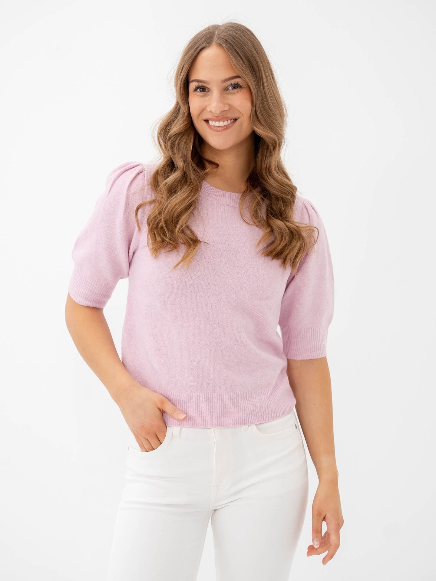 Only Rica Life 2/4 Pullover Knit Pastel Lavender Melange