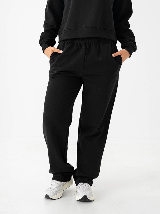 Only Daze Straight Pants Sweat Black