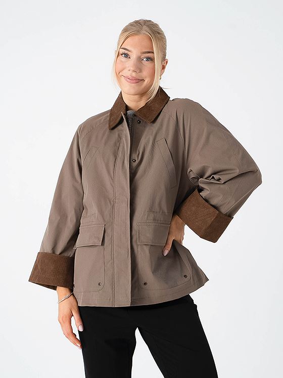 Only Eja Orchid Spring Life Jacket Walnut Chocolate Brown