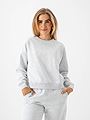 Only Daze Long Sleeve Crew Neck Sweat Light Grey Melange