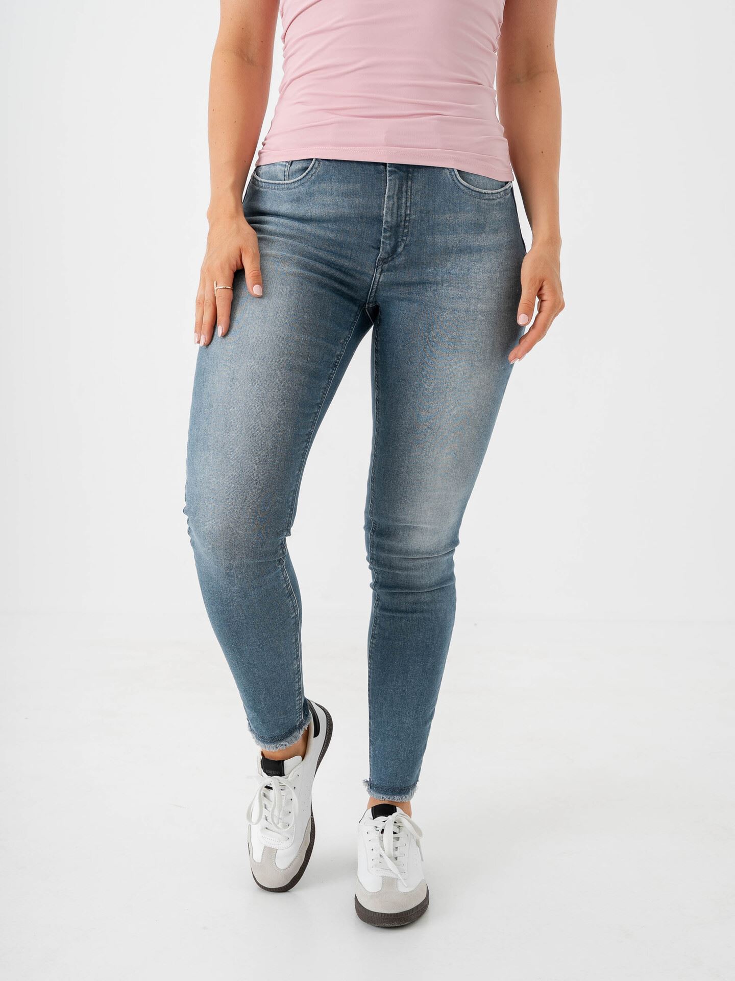 Only Blush Mid RW Denim Special Blue Grey Denim
