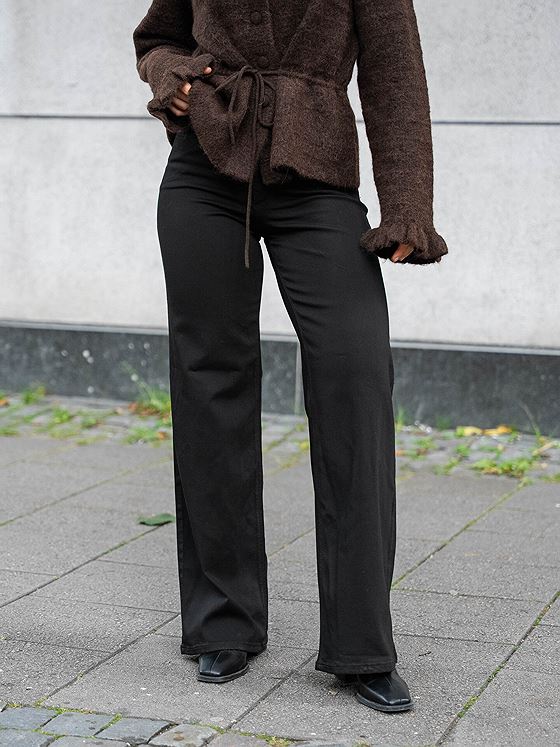 Only Madison Blush High Waist Wide Denim Black Denim