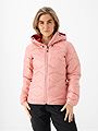 Peak Performance Helium Down Hood Jacket Women Warm Blush / Red Pompeian