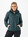 Peak Performance Helium Down Hood Jacket Women Ponderosa Pine / Green Valley