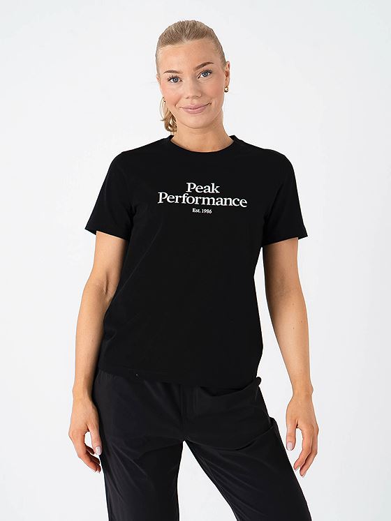 Peak Performance Original Tee Women Black / Offwhite