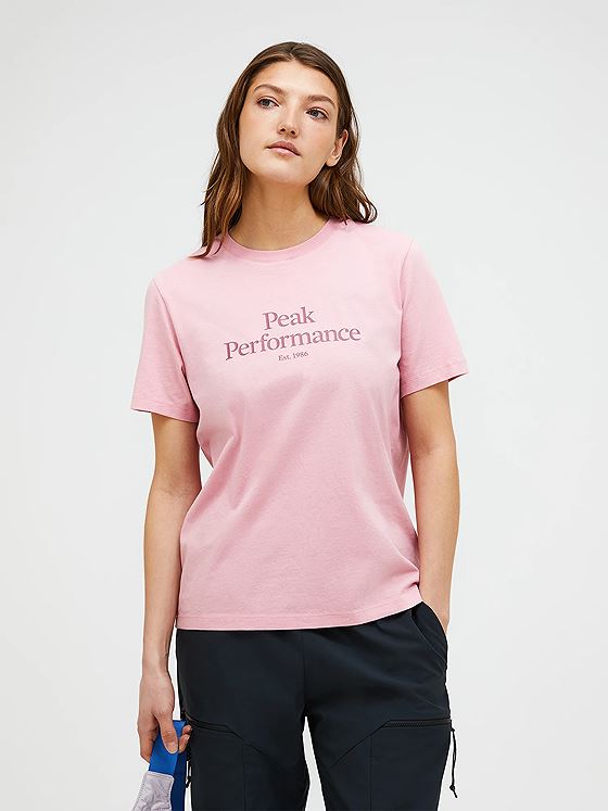 Peak Performance Original Tee Women Warm Blush