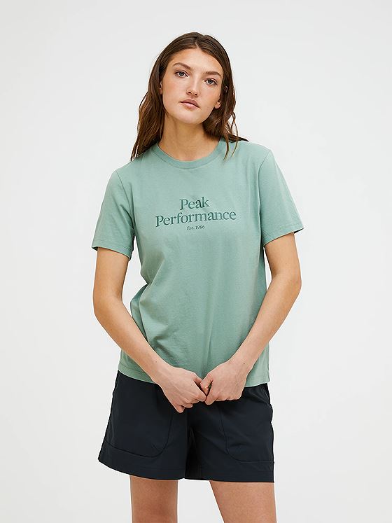 Peak Performance Original Tee Women Green Valley