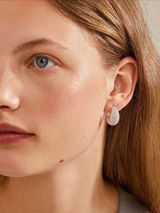 Pilgrim Naomi Øredobber Sølvbelagt