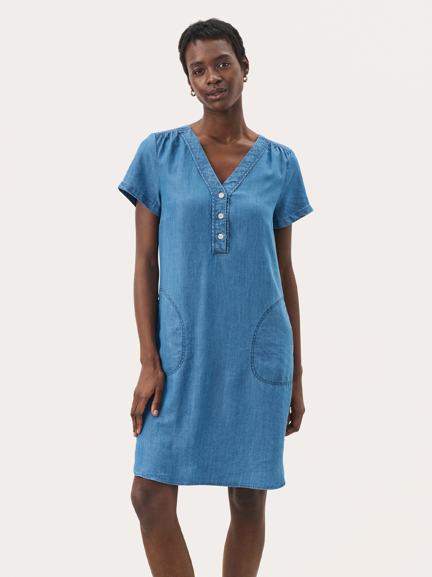 Part Two Kaminas Dress Medium Blue Denim