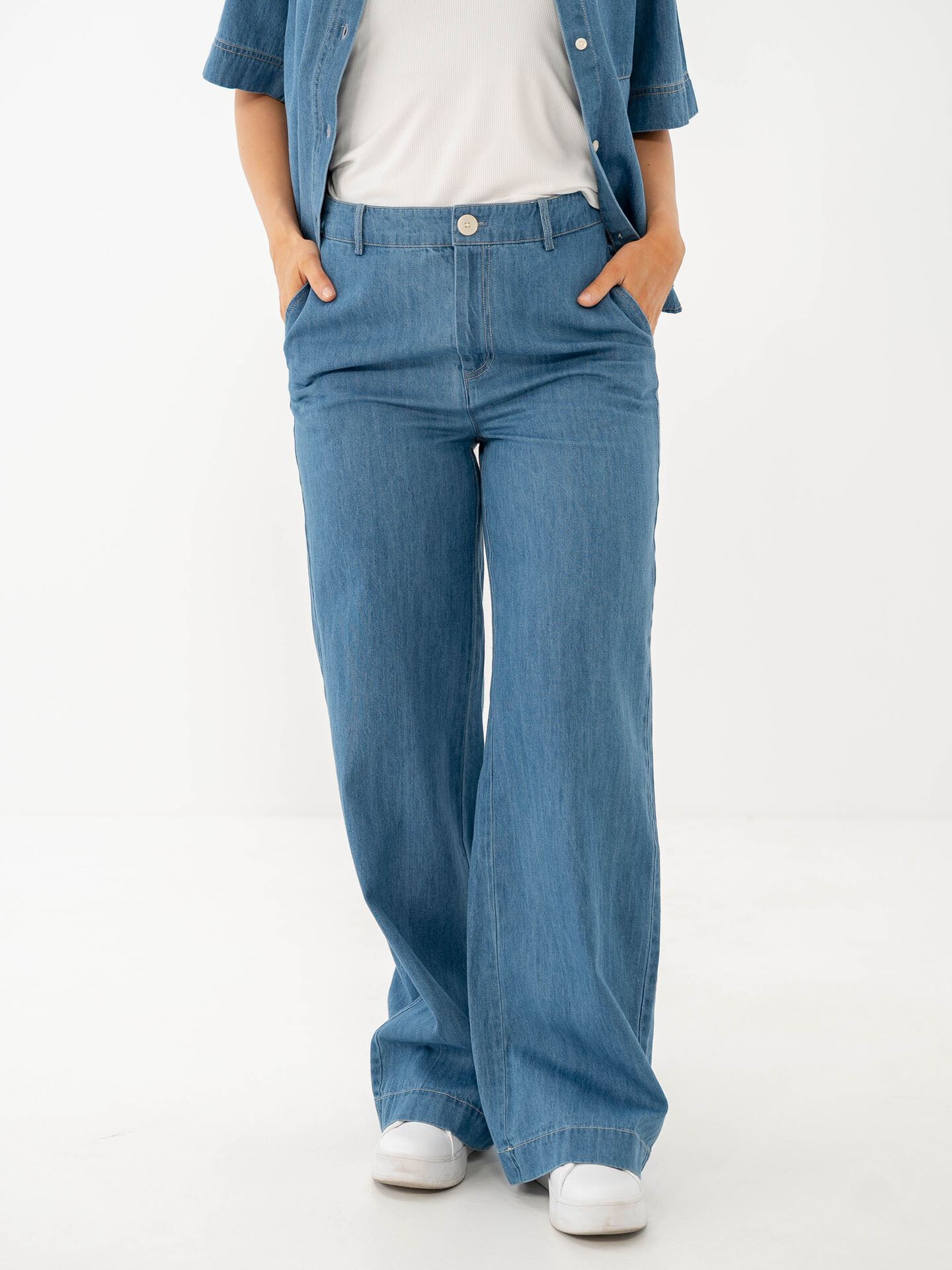 Part Two Coralie Pant Medium Blue Denim