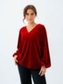 Part Two Madis Blouse Rhythmic Red