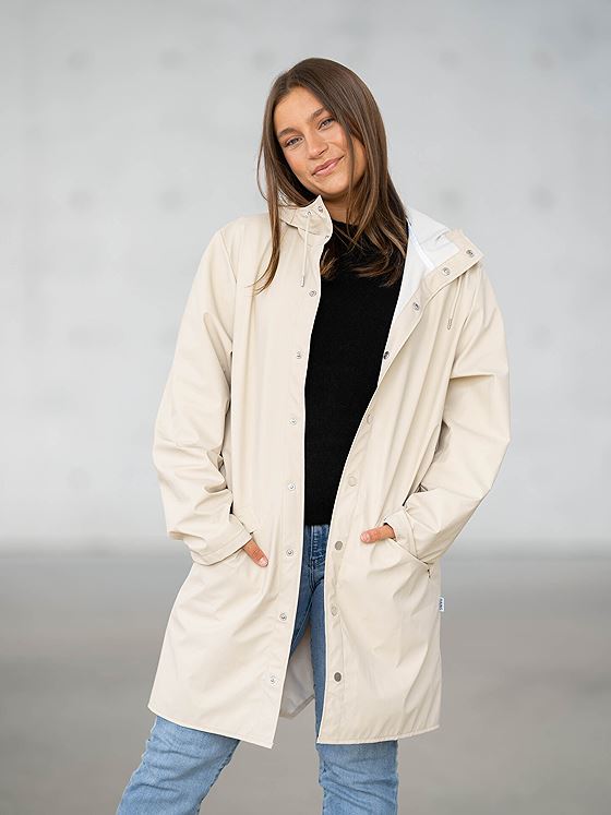 Rains Long Jacket Dune