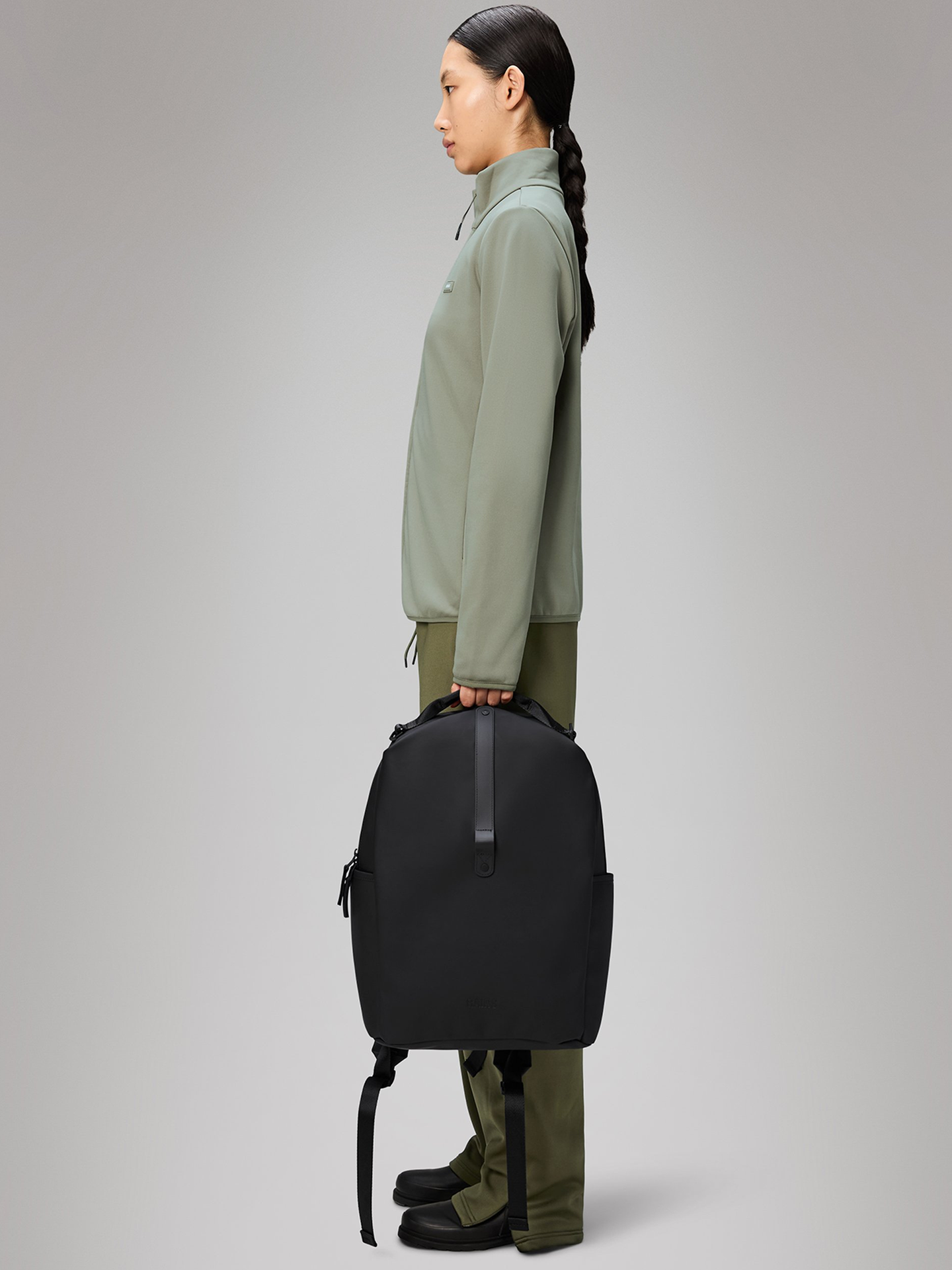 Rains Clip Front Backpack W3 Black