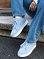 Roberto Rosso Gorbio Low Suede Blue