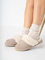 Roberto Rosso Sheepskin Slipper Light Grey