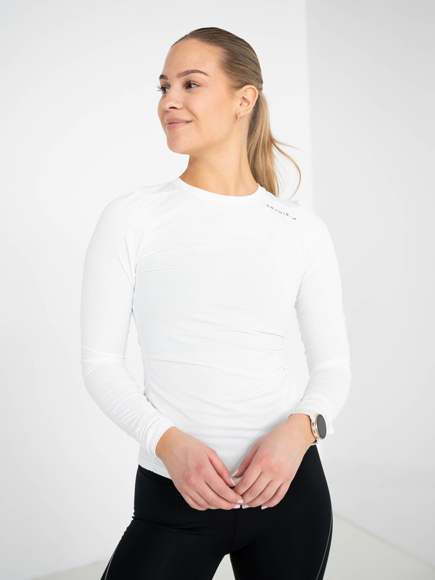 Röhnisch Jaquard Long Sleeve White