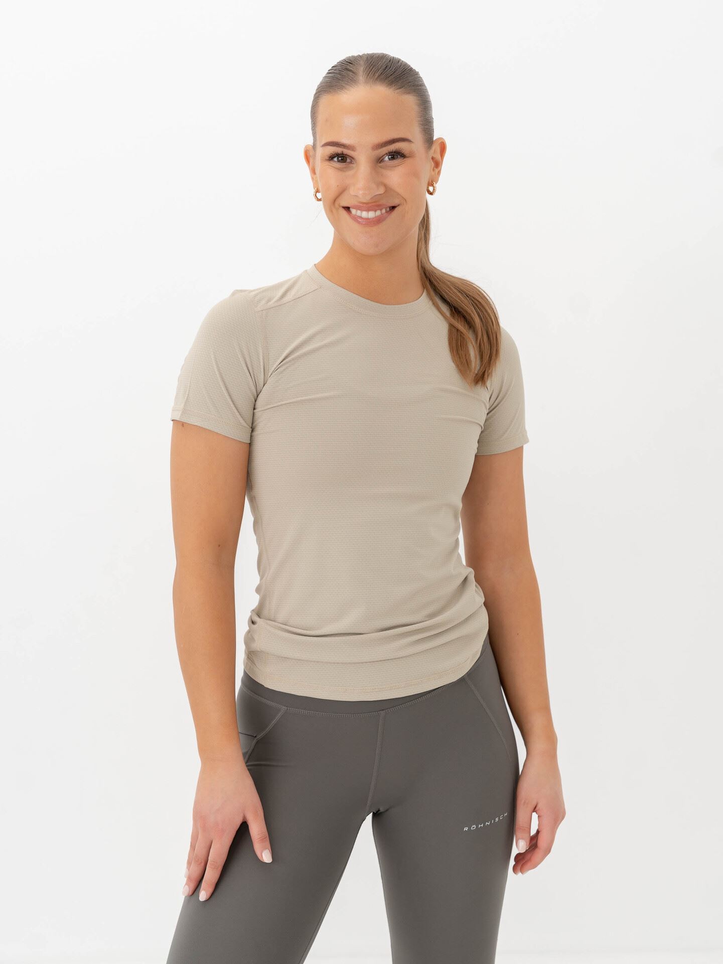 Röhnisch Jacquard Tee Agate Gray