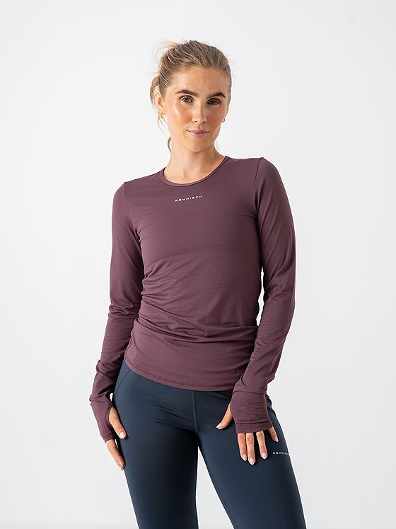 Röhnisch Jacquard Long Sleeve Top Huckleberry