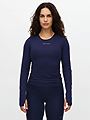 Röhnisch Jacquard Long Sleeve Top Indigo