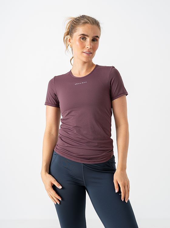 Röhnisch Jacquard Short Sleeve Top Huckleberry