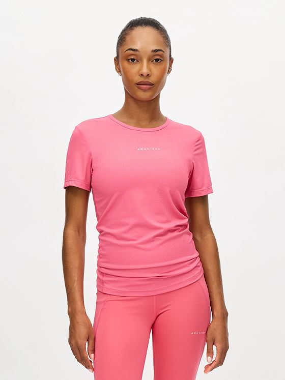 Röhnisch Jacquard Short Sleeve Top Fruit Dove