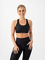 Röhnisch Flattering Mesh Sportsbra Leo Emboss Black
