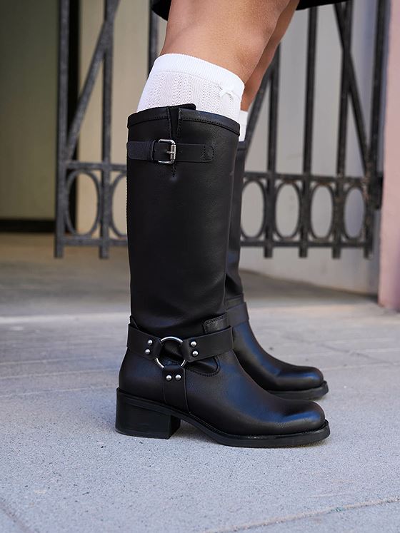 Roberto Rosso Camperos High Buckle Black